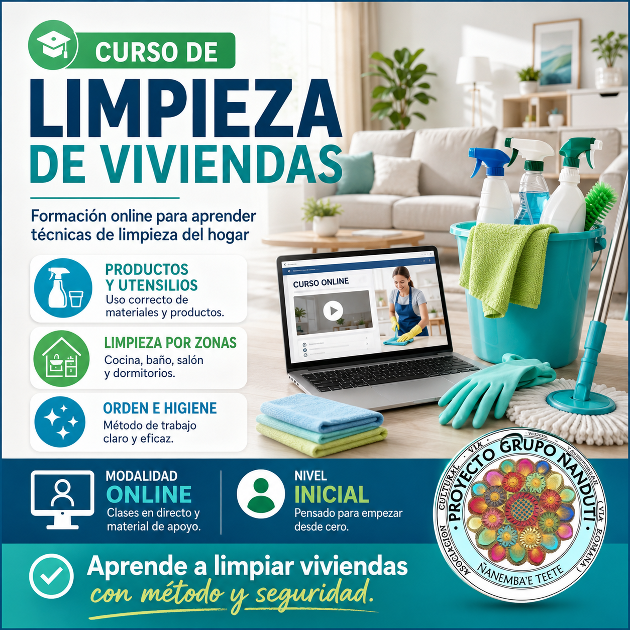 curso de limpieza de viviendas online