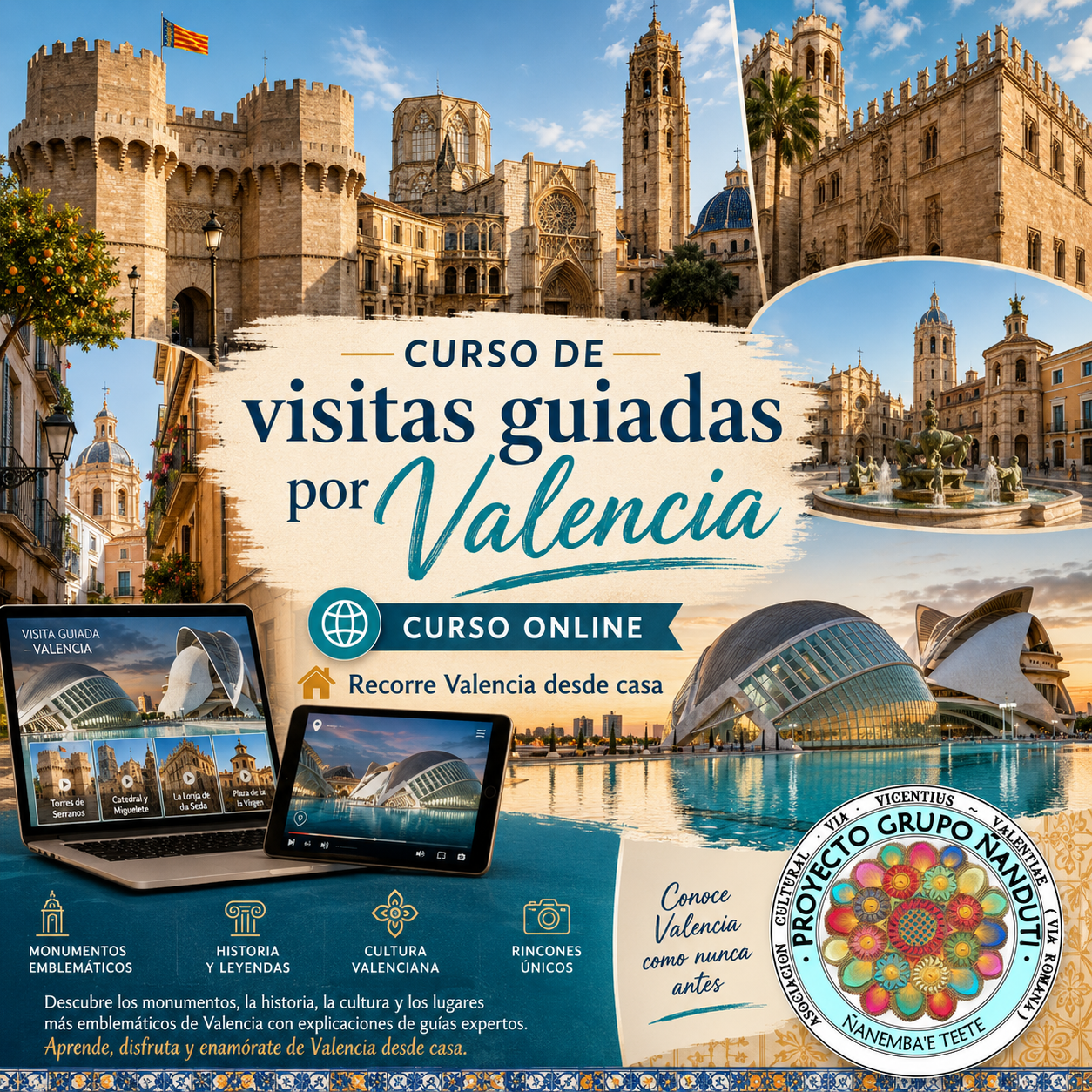 Visitas Guiadas por Valencia online - Curso