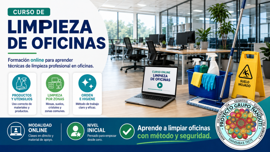 curso de limpieza de oficinas online