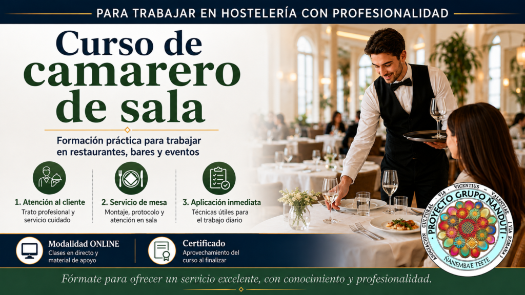 curso de camarero de sala online