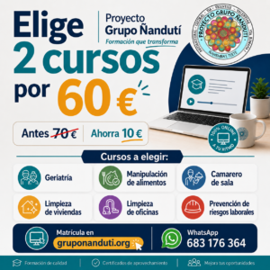 pack 2 cursos por 60 euros